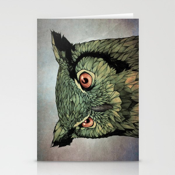 Owl - Red Eyes Stationery Cards