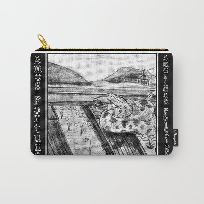 Amos Fortune Snake on Tracks Carry-All Pouch