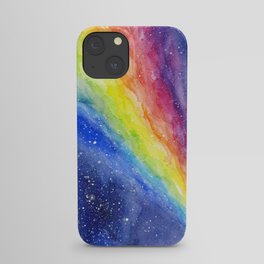 A Rainbow in Space iPhone Case