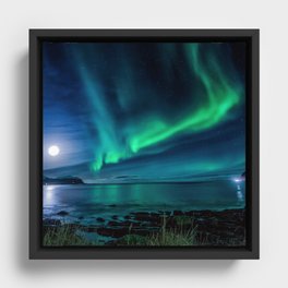 Aurora Borealis Framed Canvas