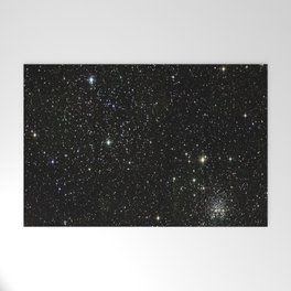 Space - Stars - Starry Night - Black - Universe - Deep Space Welcome Mat
