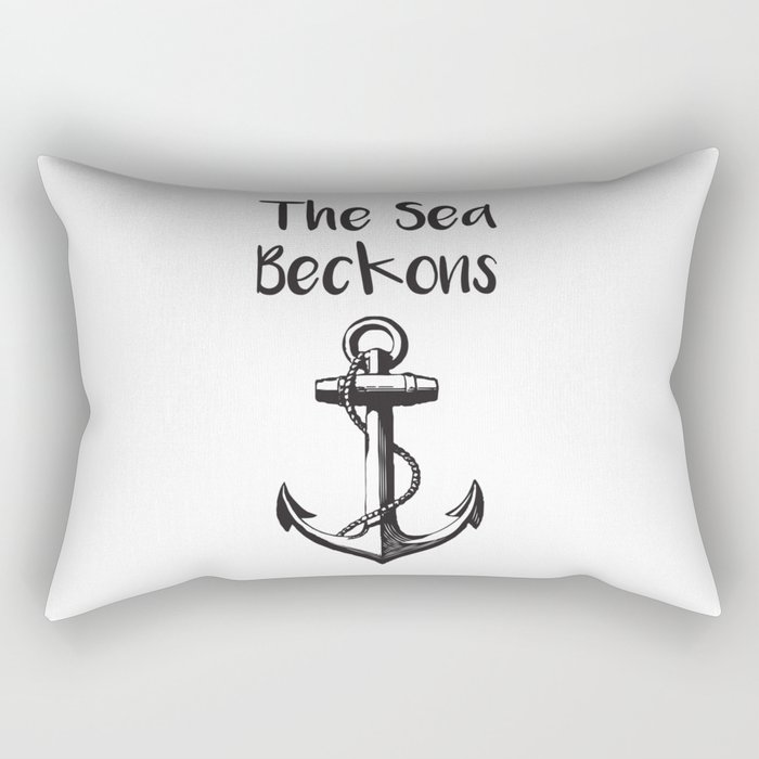 The Sea Beckons Rectangular Pillow