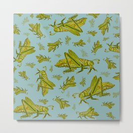 Little Grasshopper Metal Print