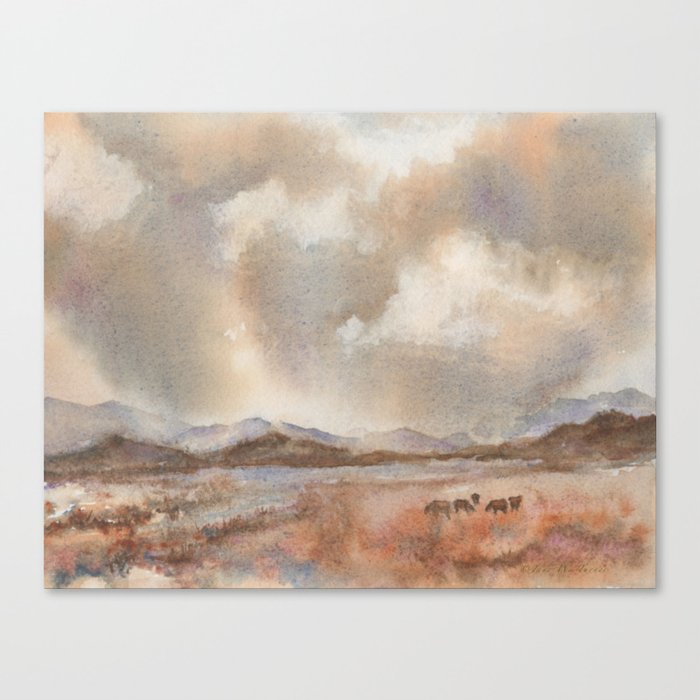 Graze On Canvas Print