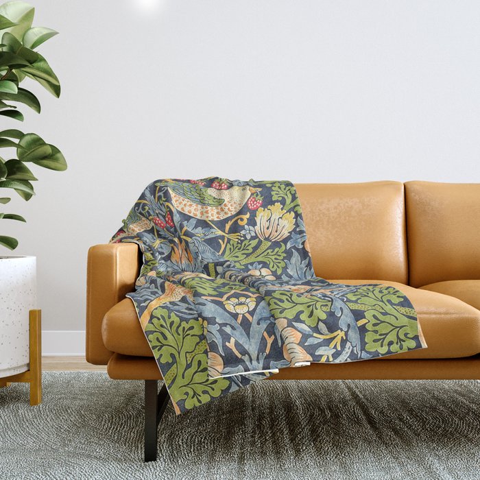 Strawberry thief throw sales