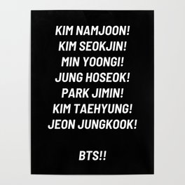 BTS Army Chant, BTS Army, BTS Poster