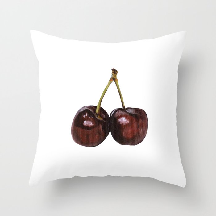 Cherry Art Decor Throw Pillow