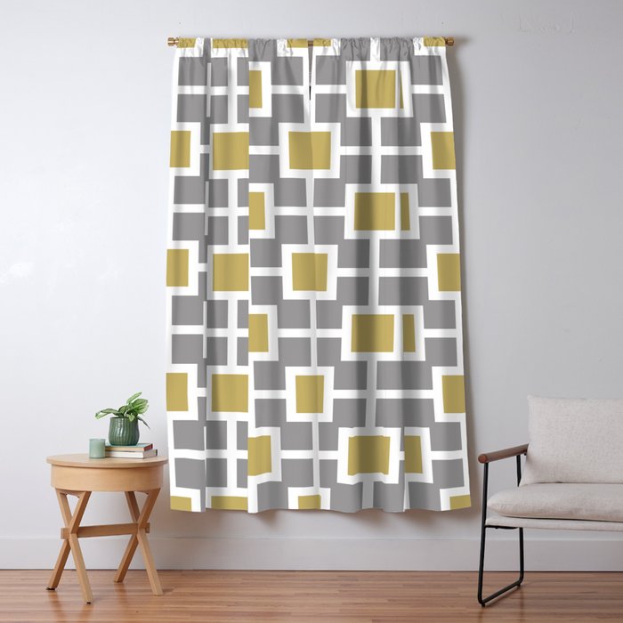 Classic Hollywood Regency Pattern 221 Gray And Gold Blackout