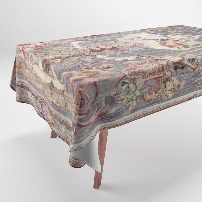 Antique 18th Century 'Venus' French Gobelins Tapestry Tablecloth