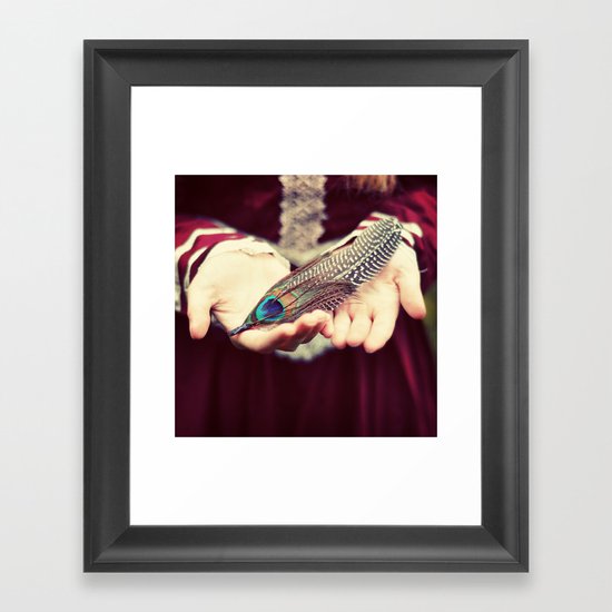 feather Framed Art Print