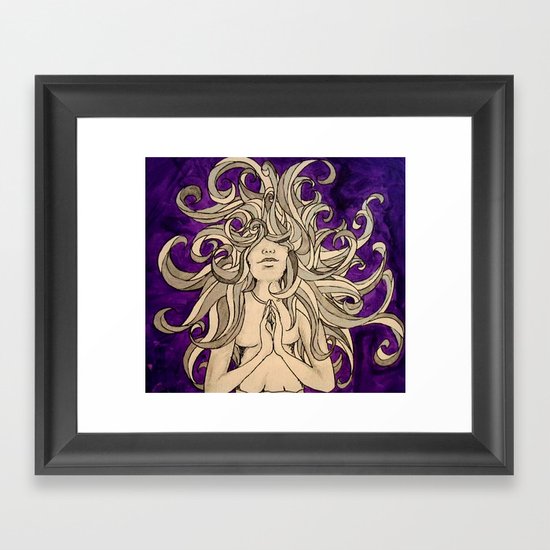 Medusa's Prayer Framed Art Print