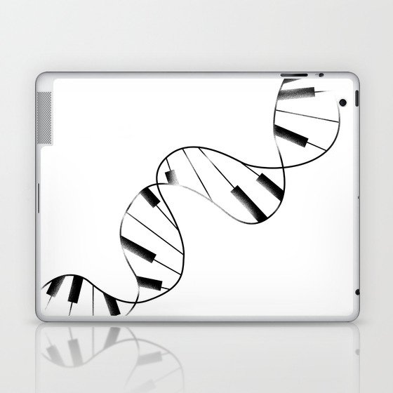DNA Piano Laptop & iPad Skin