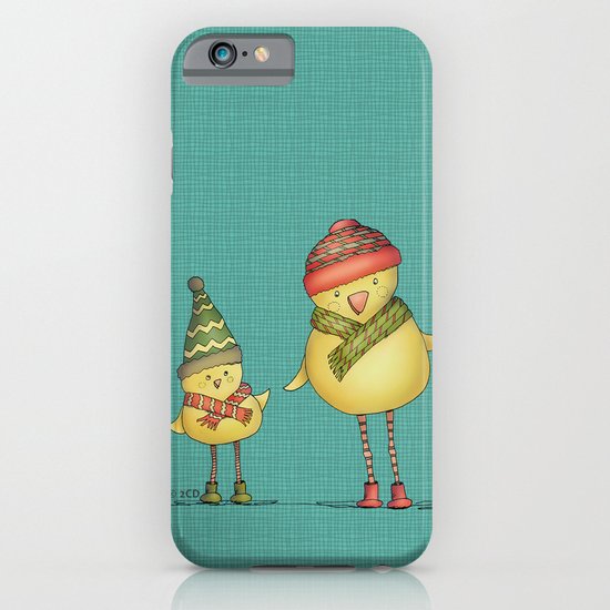 Two Chicks - teal iPhone & iPod Case