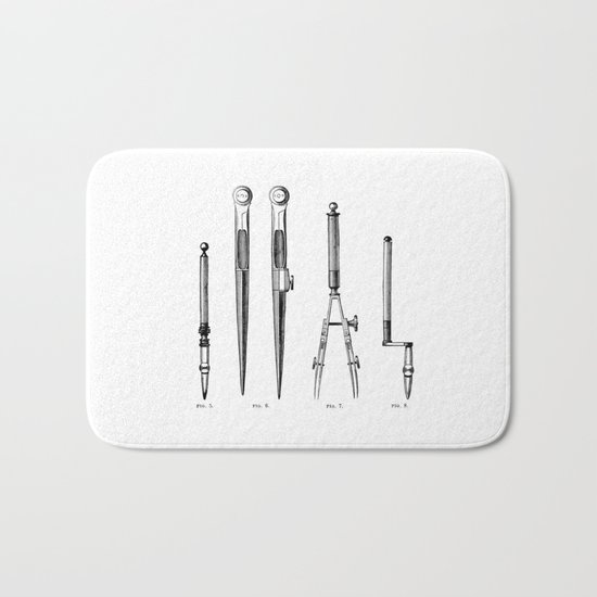 Drawing tools Bath Mat