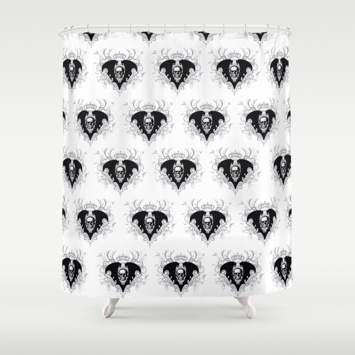 Lair of Voltaire Winter Palace Crest - Tiled Shower Curtain