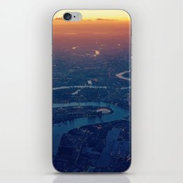 Great Britain Photography - Winding River Going Through London In The Sunset iPhone Skin