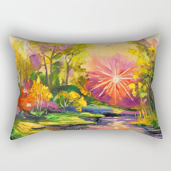 The light of the sun Rectangular Pillow