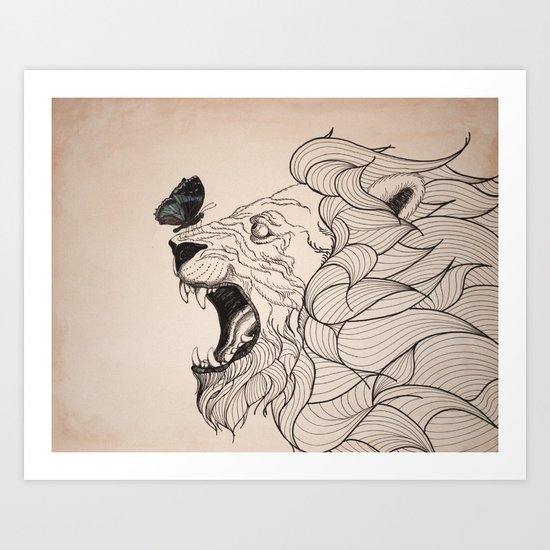 Rage Art Print