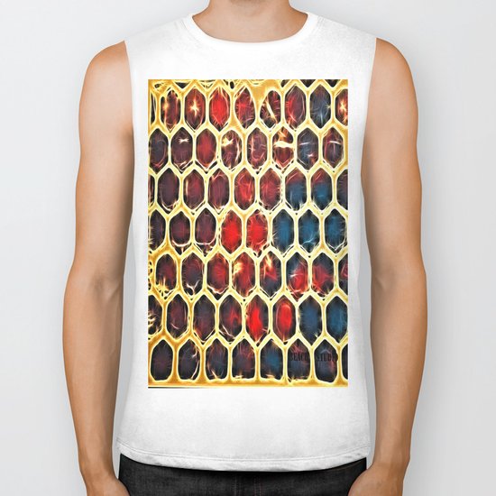 Hexy Bubbles Biker Tank