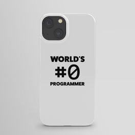 World's #0 programmer iPhone Case