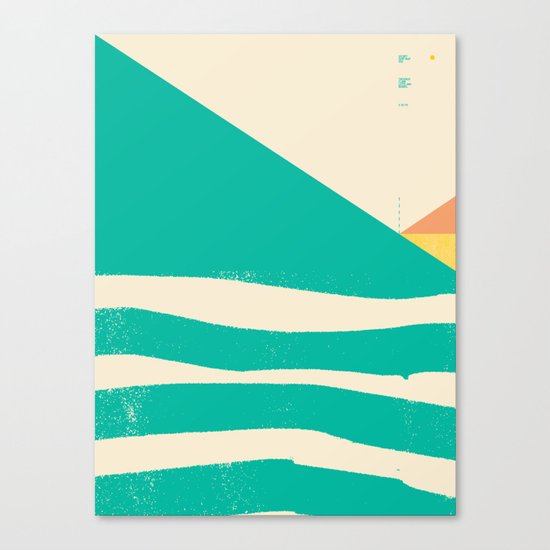 Secret Surf Map 002 — Matthew Korbel-Bowers Canvas Print