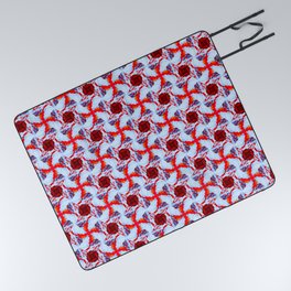Modern abstract digital pattern 710 Picnic Blanket