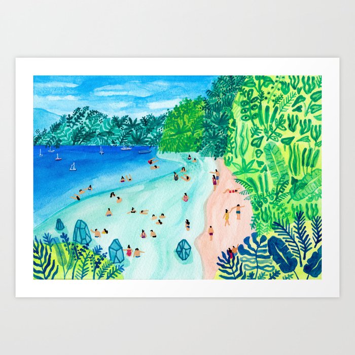 Glassy Island Art Print