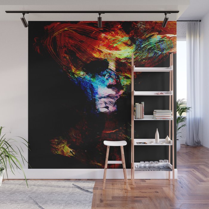 Abstract Ghost Wall Mural