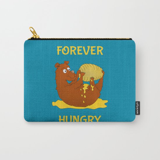 Hungry Bear Eating Honey Carry-All Pouch