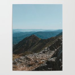 /// Alpine Air /// midday view from Main Track lookout Blue Lake, Kosciuszko NP, NSW Australia Poster
