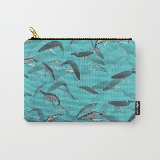 Whales Carry-All Pouch