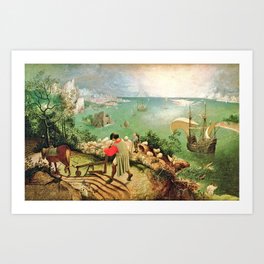 Landscape With The Fall Of Icarus Painting Pieter Bruegel The Elder Art Print
