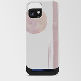 Dusty pink abstract iPhone Card Case