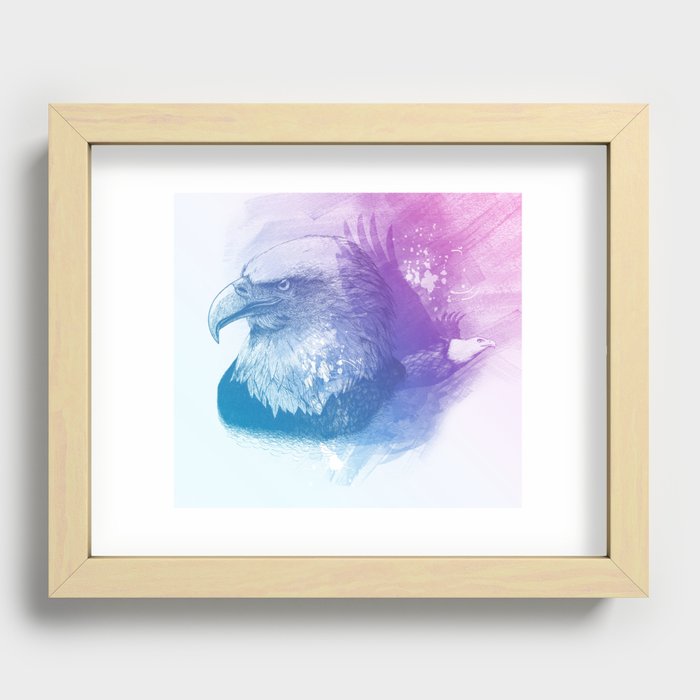 Animal Spirit Eagle Recessed Framed Print