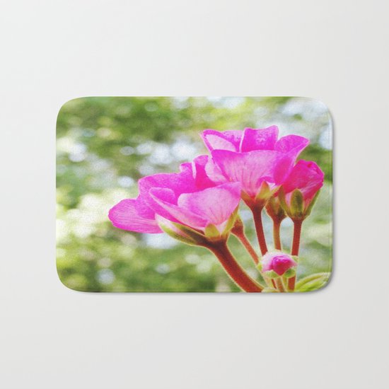 Pink FlOWERS Bath Mat