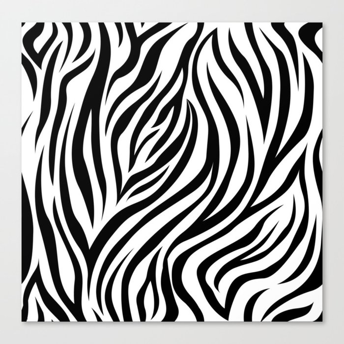 zebra pattern / full animal Canvas Print