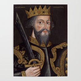 Vintage William The Conqueror Portrait Poster