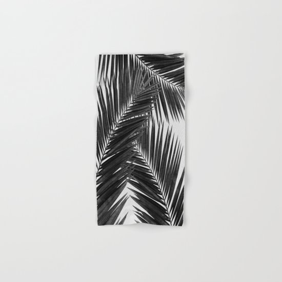 Palm Leaf Black & White III Hand & Bath Towel
