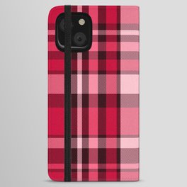 Plaid // Ruby Red iPhone Wallet Case