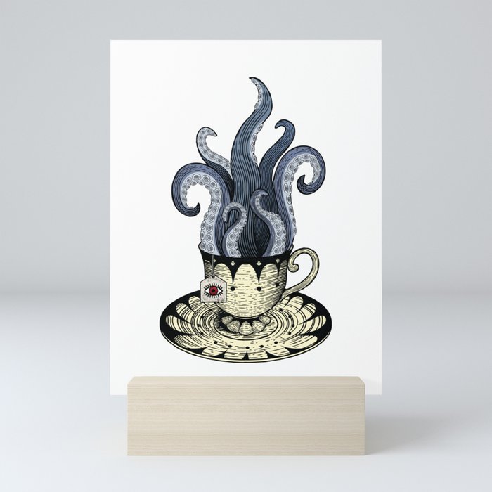Kraken tea Mini Art Print