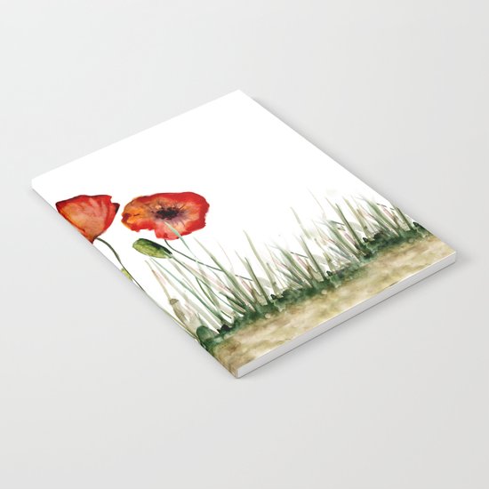 Red poppies Notebook