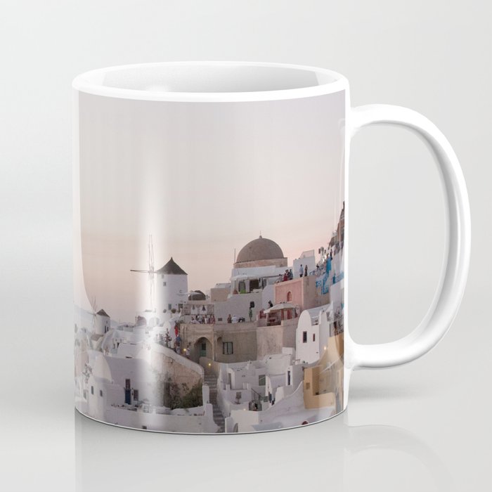 Dreamy Santorini Sunset #1 #wall #art #society6 Coffee Mug