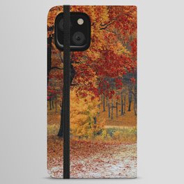 Red Autumn iPhone Wallet Case