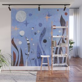 BLUE UNTITLED Wall Mural