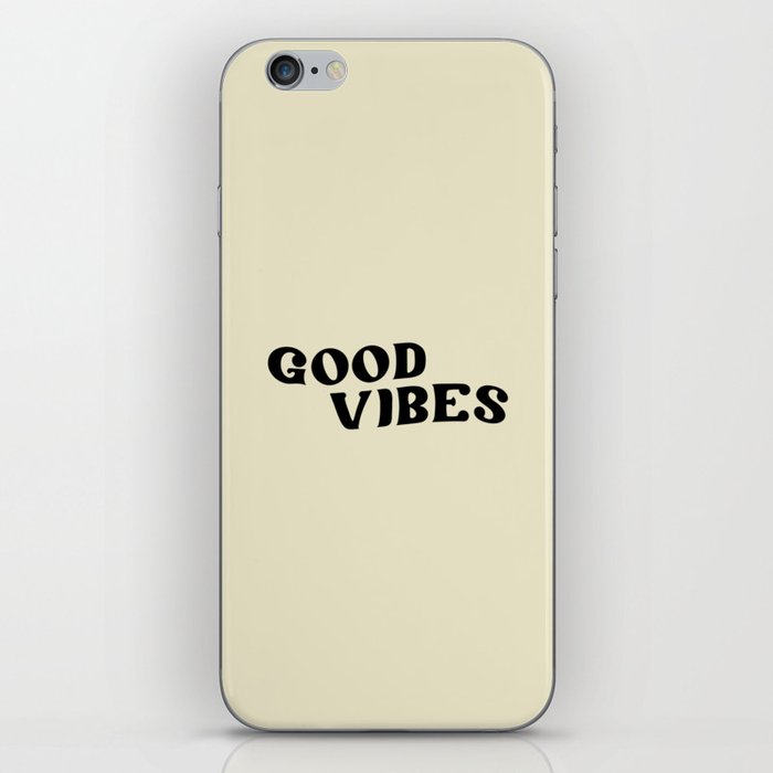 Good Vibes 2 black iPhone Skin
