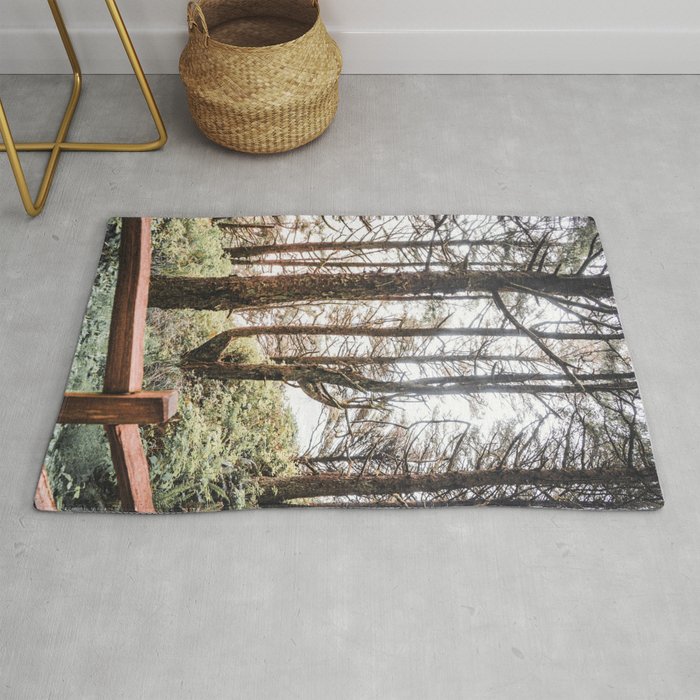 Forest and Fog | PNW | Travel Photography Rug