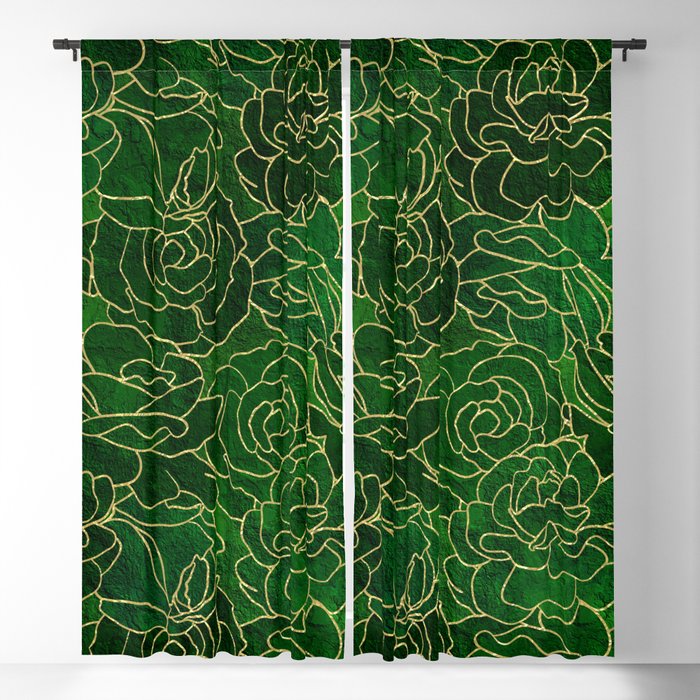 ABSTRACT FLORAL 3 Blackout Curtain
