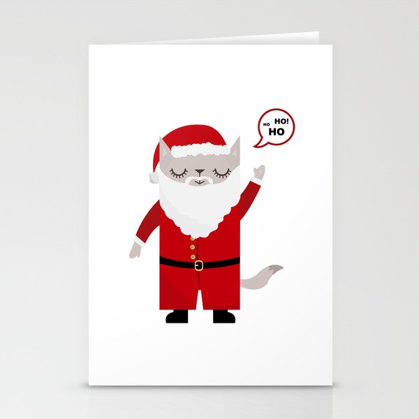 Santa Claws Stationery Cards