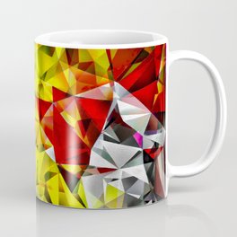 Fractal Gems  02 Reds n Yellows Coffee Mug