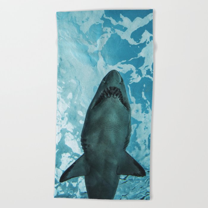 Shark Photography Deep Sea Ocean Art Wildlife Nature Fish Beach Towel By Wildhood